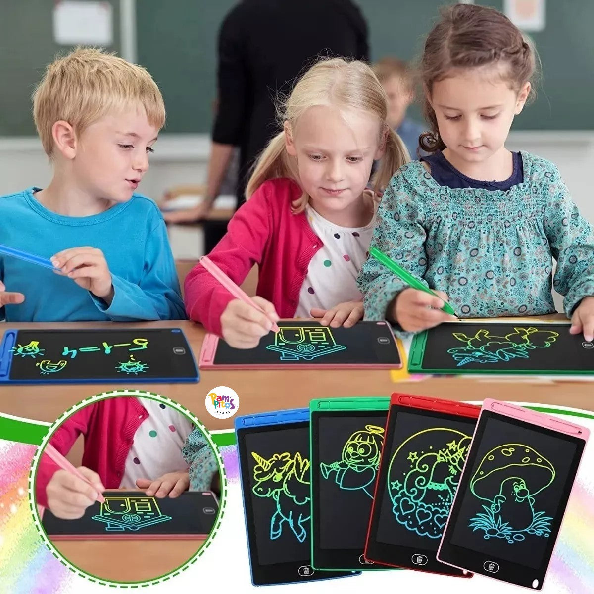Tablet LCD para niños - Escritura y Dibujo