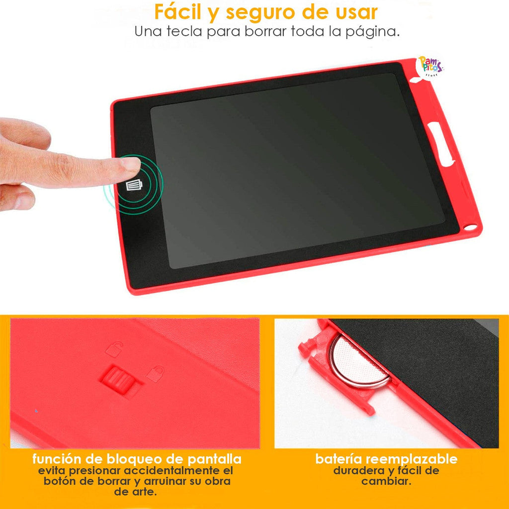 Tablet LCD para niños - Escritura y Dibujo