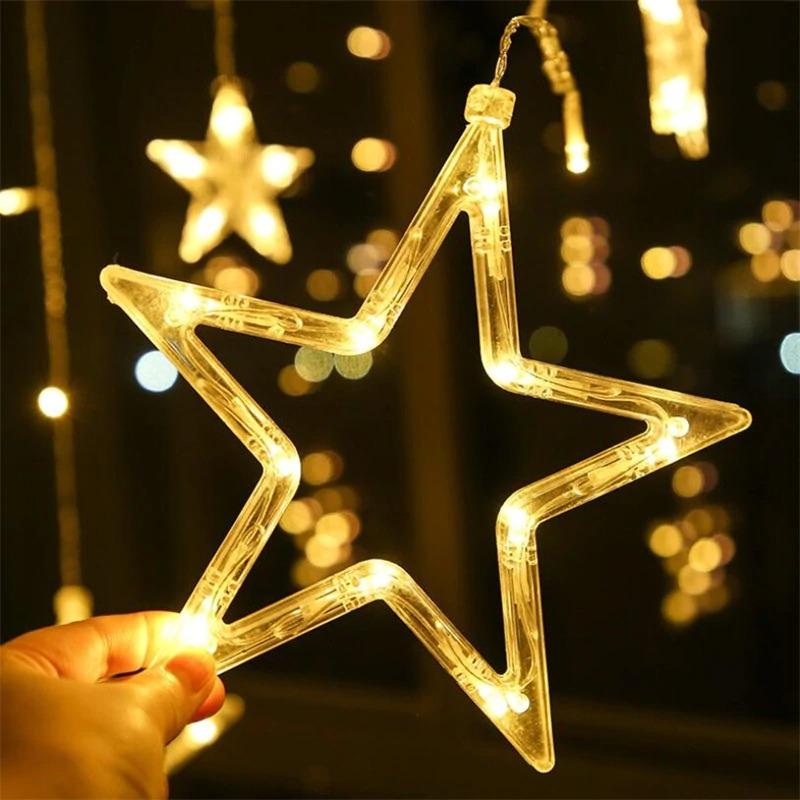 CORTINA DE ESTRELLA LUZ LED 3M *1M