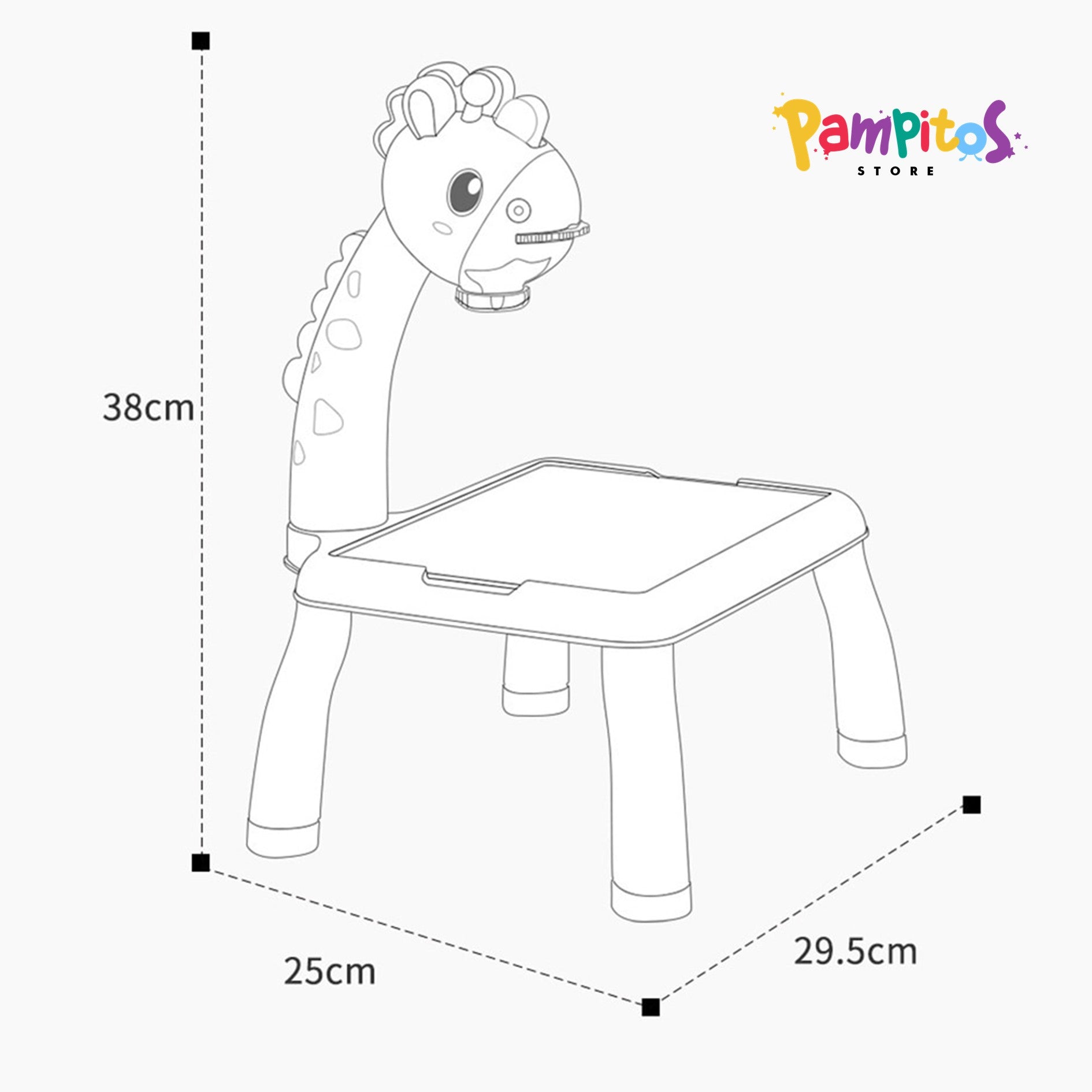MESA TABLERO ESTIMULANTE DE DIBUJO