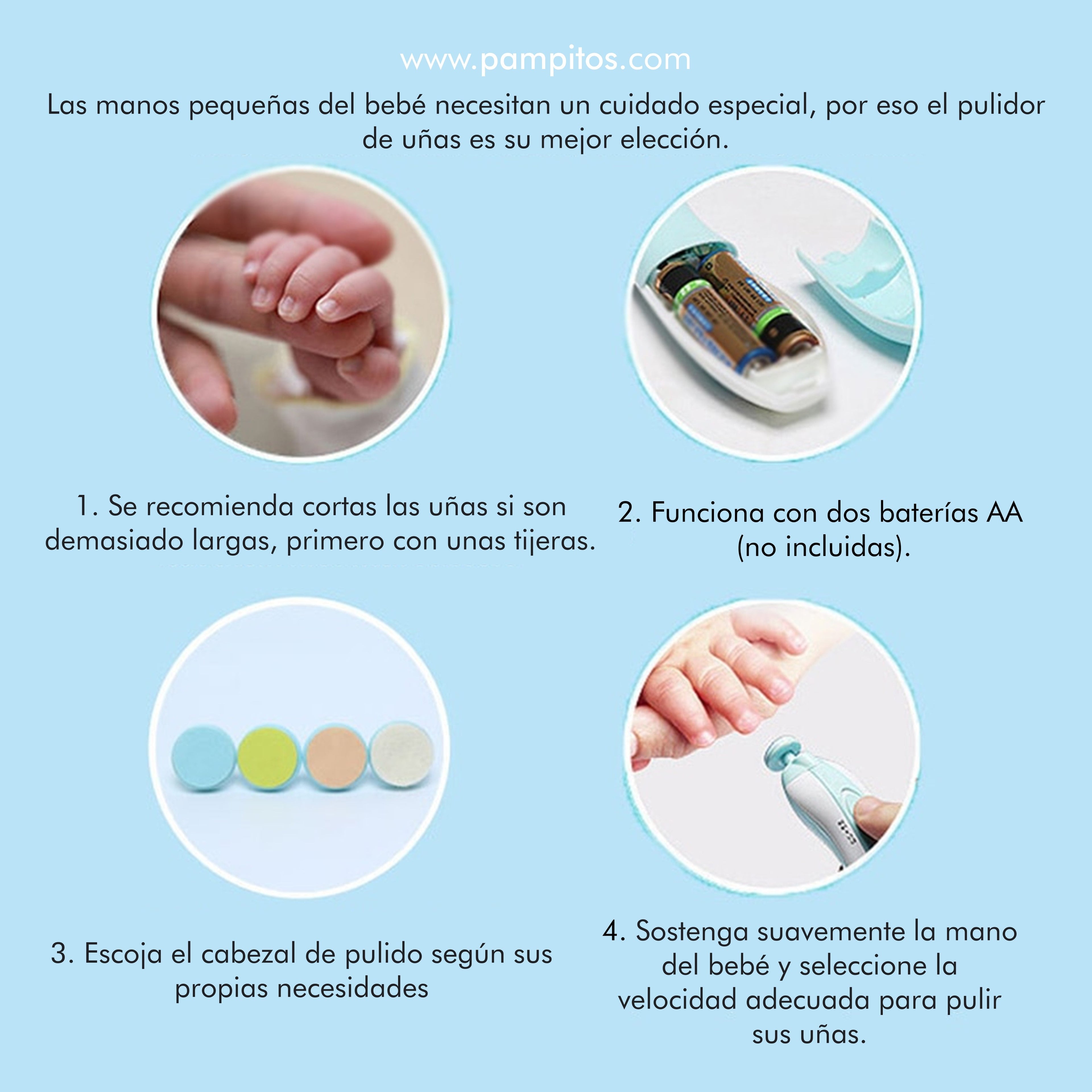 PULIDOR DE UÑAS ELECTRICO - CUT AND CLEAN KIT